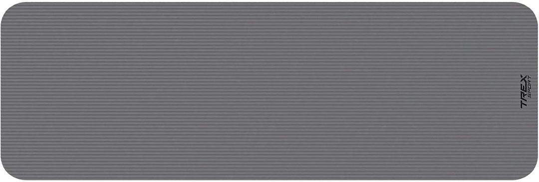 TREX SPORT Gymnastikmatte extra dick und weich | Fitnessmatte 180x60x1cm mit Tragegurt | Yogamatte r