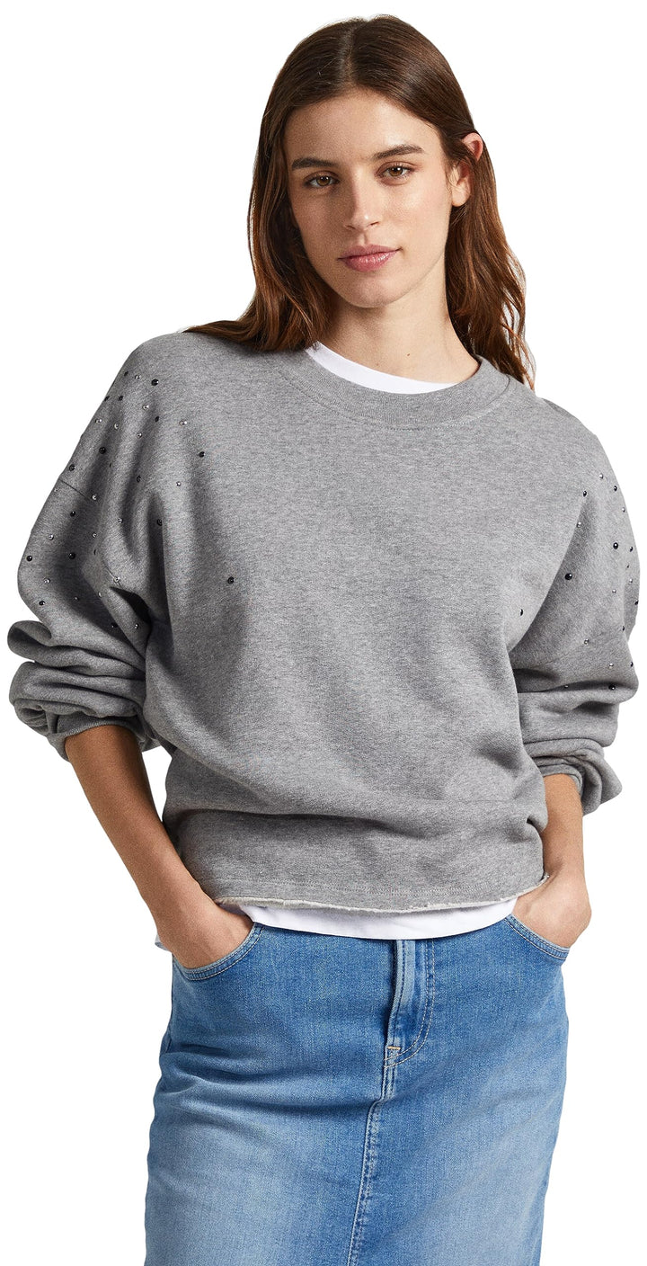 Pepe Jeans Herren Caroline Sweatshirt XS Grau (Grey Marl), XS Grau (Grey Marl)