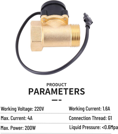 Wasserdurchflussschalter HT-800 Strömungswächter G1 Gewinde 220V Wasserpumpen Durchflusssensor Autom