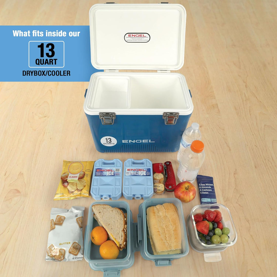 Engel UC13 13qt Leak-Proof, Air Tight, Drybox Cooler and Small Hard Shell Lunchbox for Men and Women