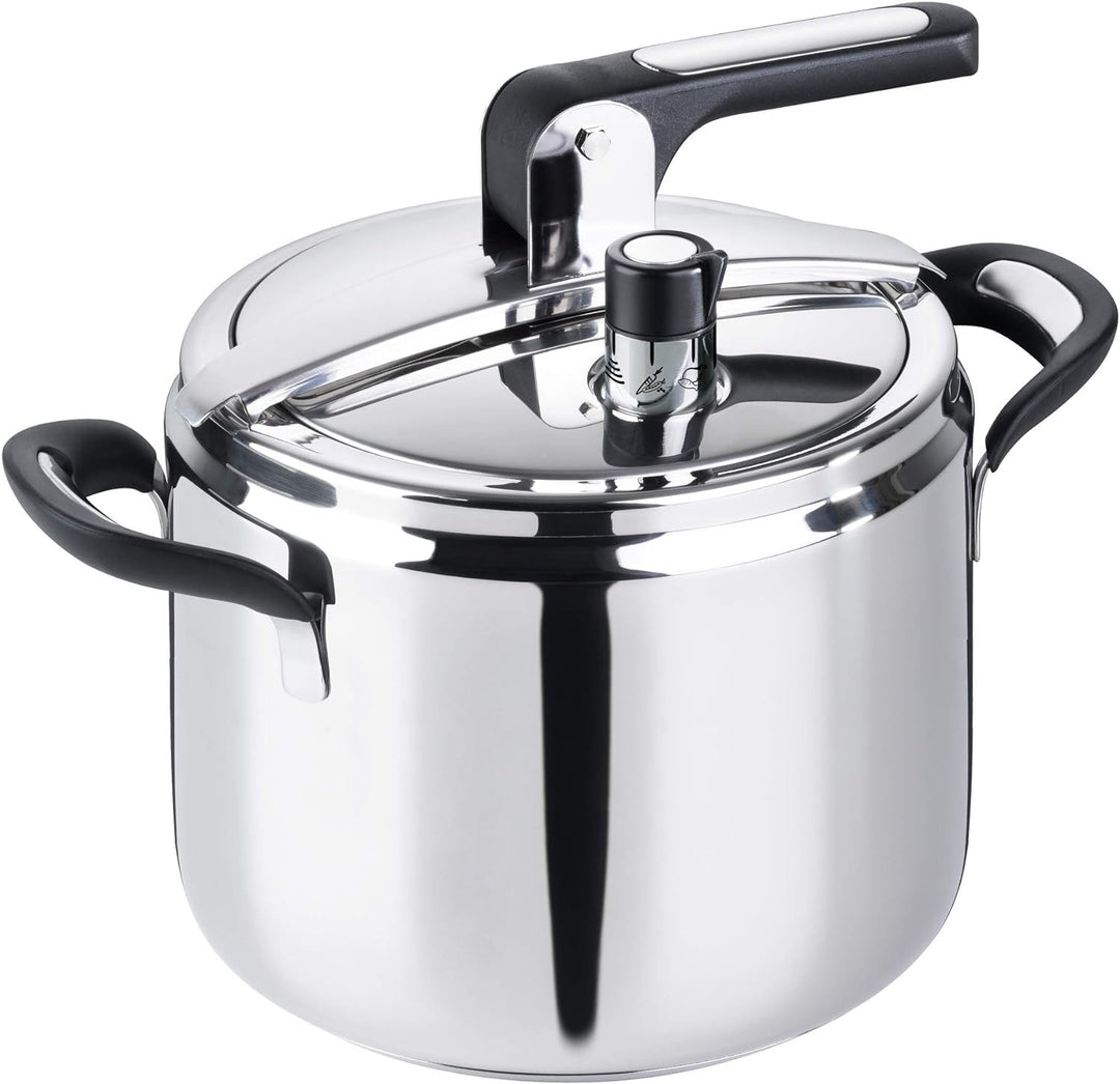 Barazzoni Schnellkochtopf Silicon PRO, Ø 22 cm, Fassungsvermögen 7,0 l, Edelstahl 18/10, Made in Ita
