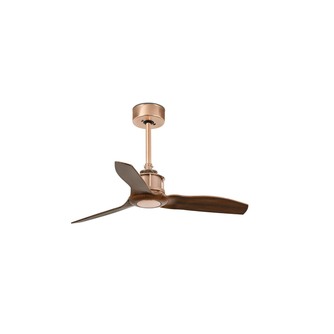FARO BARCELONA Conillas 33423 Just Fan Deckenventilator, Kupfer, Holz, 81 cm