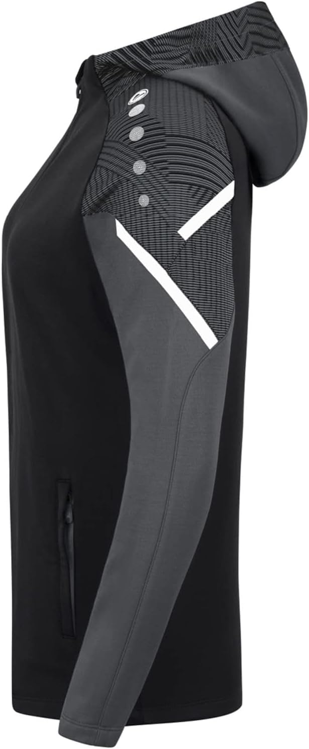 JAKO Damen Kapuzenjacke Performance, Royal/Weiss/Marine, 34, 6897 34 schwarz/anthra light, 34 schwar
