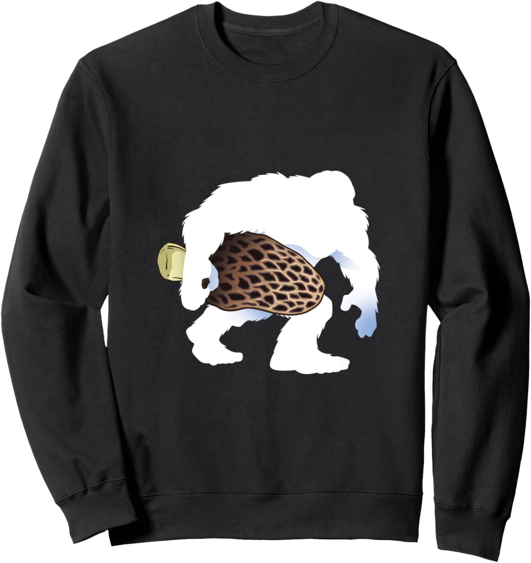 Funny Bigfoot Morchel Pilz Jäger Sasquatch Futtersuche Sweatshirt