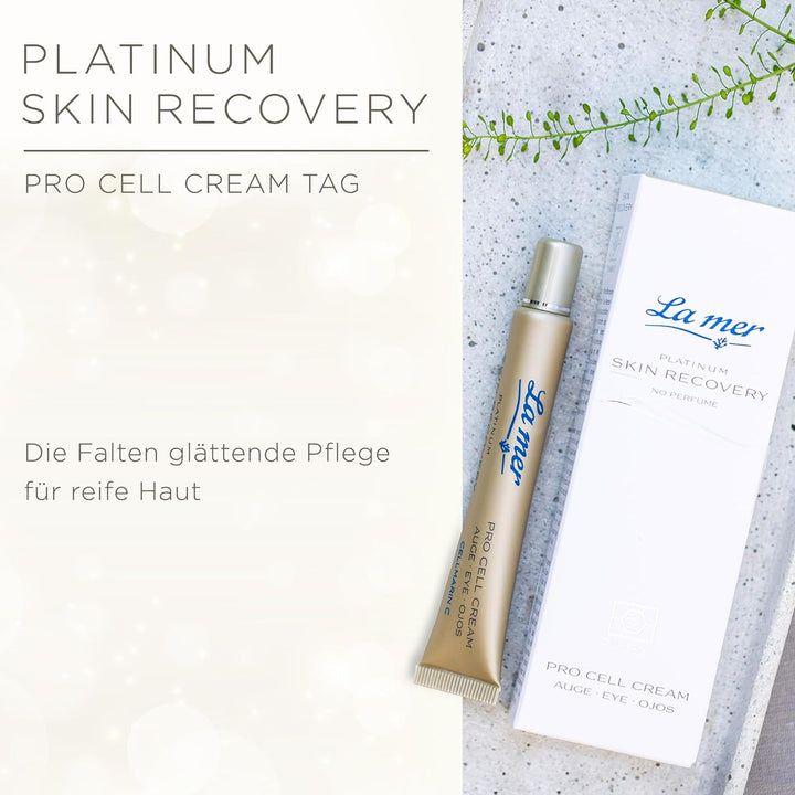 La mer Platinum Skin Recovery Pro Cell Cream Auge - Intensive Augencreme zur Verzögerung der Hautalt