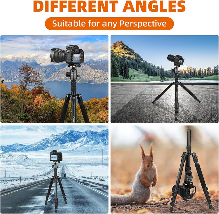 Victiv Kamera Stativ 205cm, Aluminiumlegierung Reisestativ Stativ, Kugelkopf mit 36 mm Ladegewicht 1