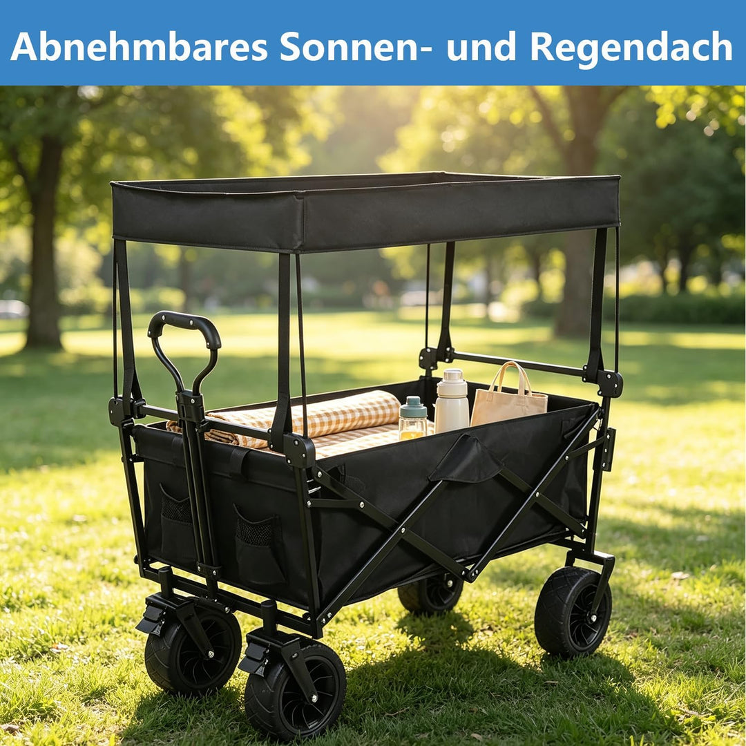 Markise für Bollerwagen Faltbare,Regenschutzhülle Bollerwagen,Markise Shade Cover für Kinder Falten