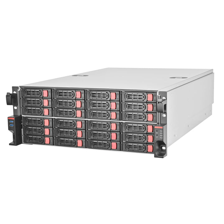 SilverStone Technology SST-RM43-324-RS, 4HE-Rackmount-Speichergehäuse mit 24 Schächten für 2,5-Zoll-