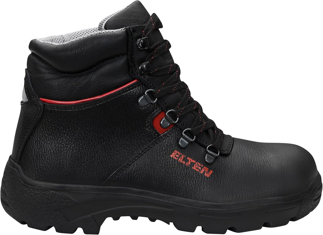 ELTEN Sicherheitsschuhe RENZO Mid ESD S3, Damen und Herren, Leder, Stahlkappe, leicht, robust, Schwa