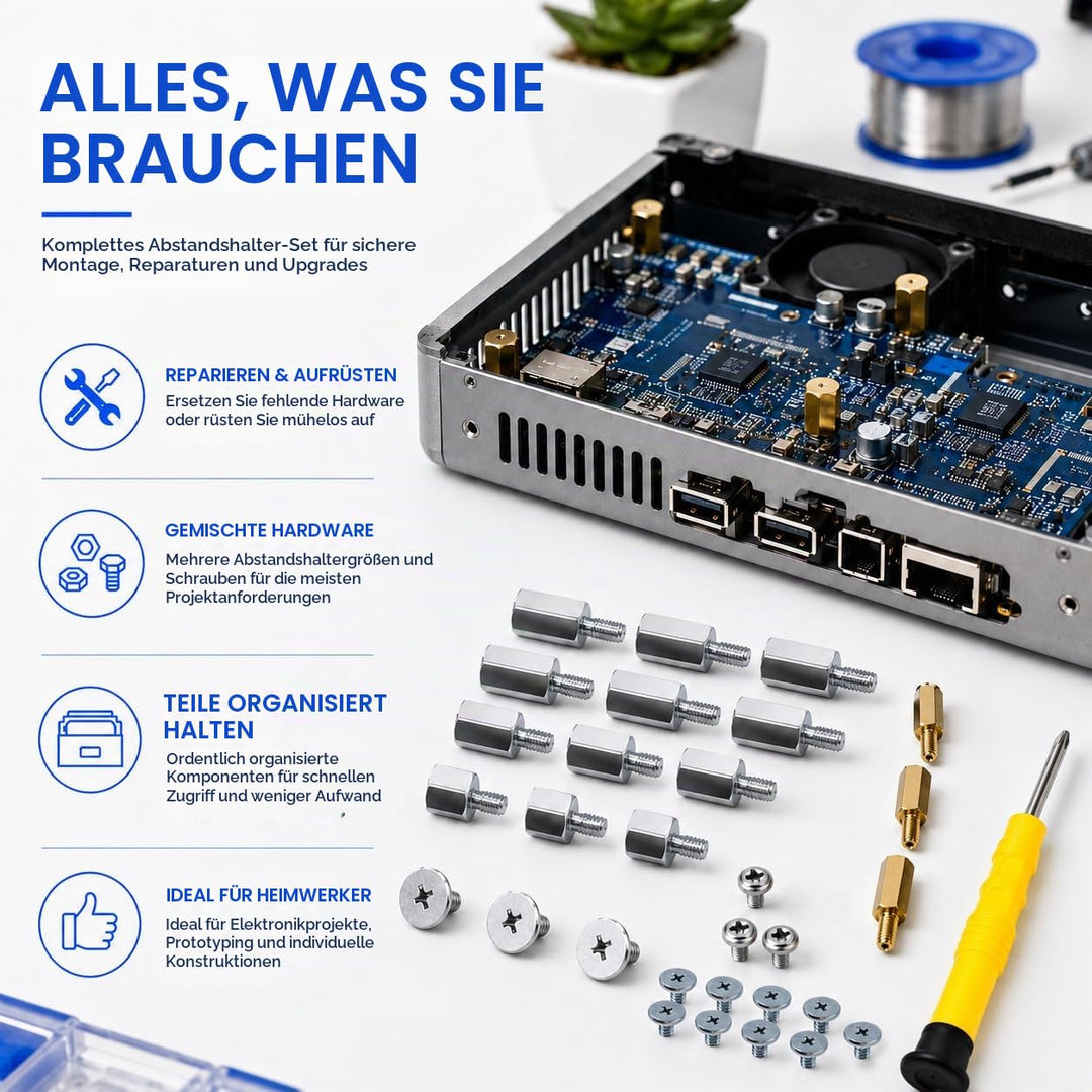 M.2 SSD Schrauben Set Mit 31 Stück für ASUS Gigabyte ASRock Motherboard, Mainboard, Elektronik und C