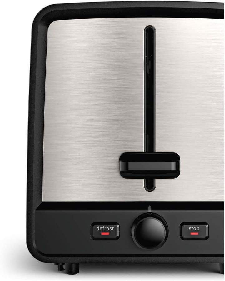 Bosch Designline Toaster TAT5P420 Brotrösten, Auftauen und Aufwärmen Edelstahl