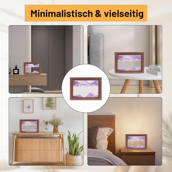 AzureLeap Sandbilder zum Drehen 3D Sandscape die Sandkunst in Tiefsee Fliessende Sandmalerei Sandbil