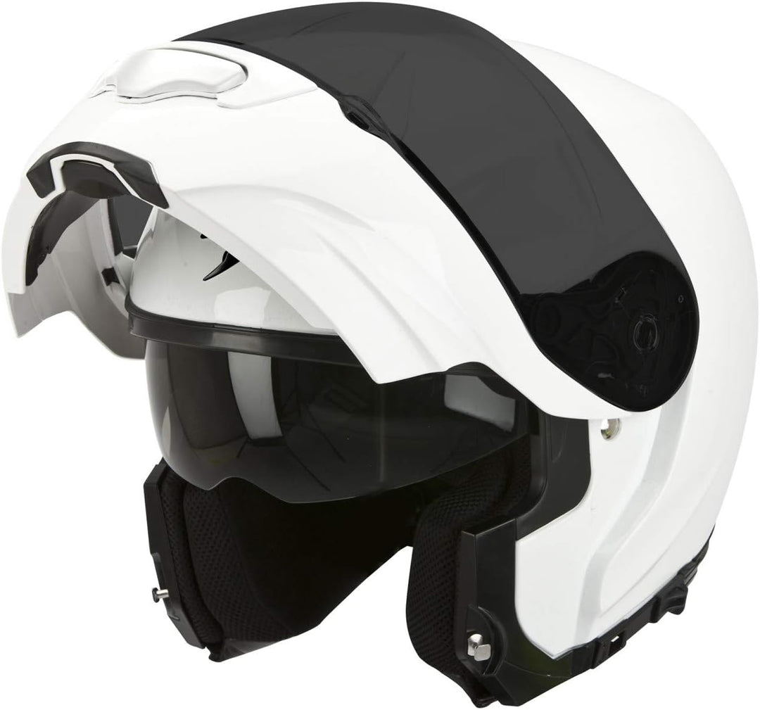Scorpion Motorradhelm aus Ultra-TCT, 55-56, weiss S durchsichtig, S durchsichtig