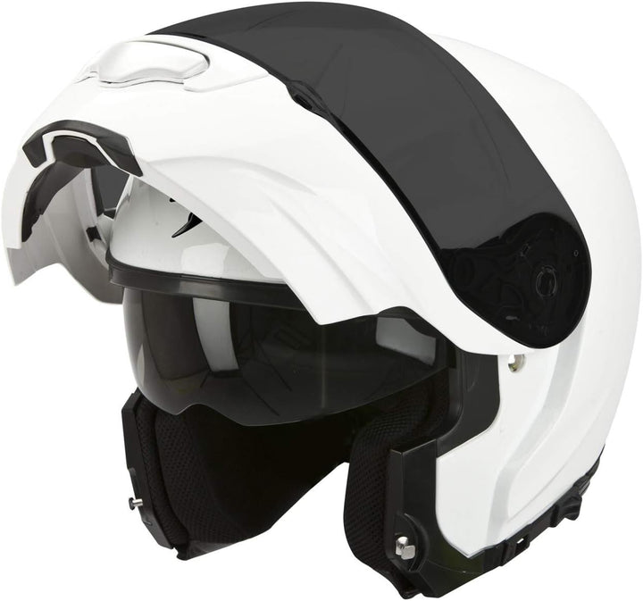 Scorpion Motorradhelm aus Ultra-TCT, 55-56, weiss S durchsichtig, S durchsichtig
