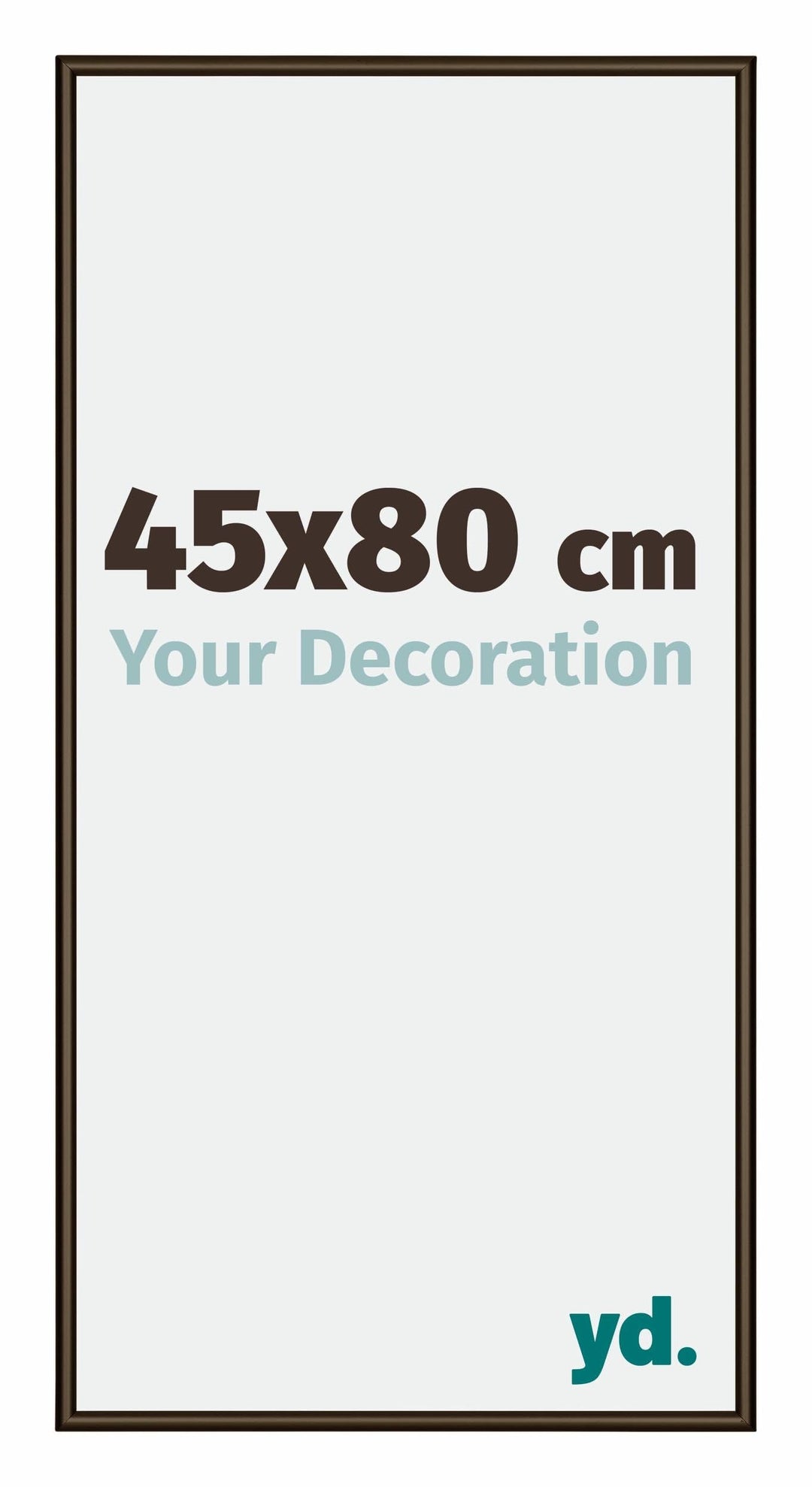 yd. Your Decoration - Bilderrahmen 45x80 cm - Bilderrahmen aus Aluminium mit Acrylglas - Antireflex