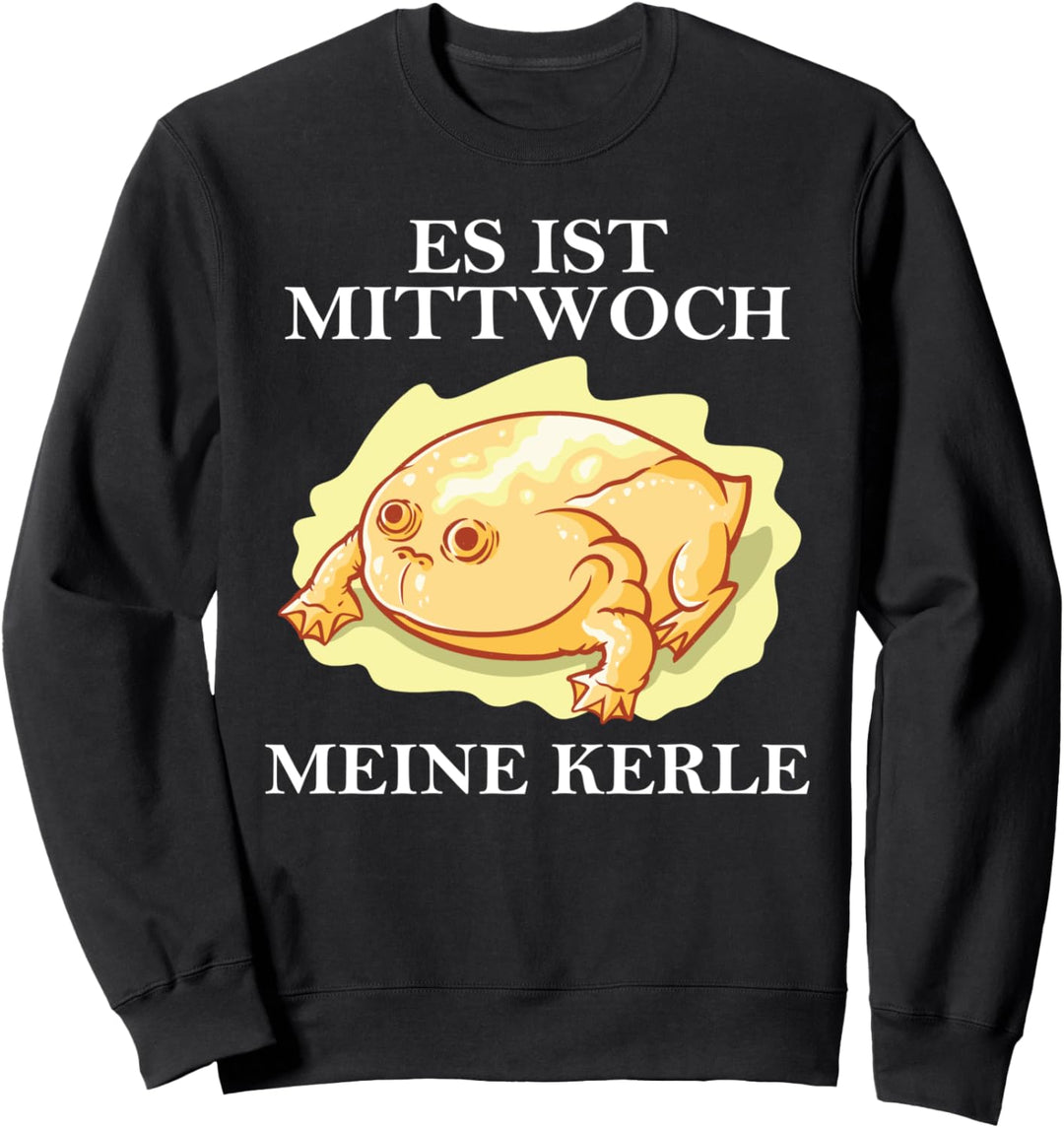 Es ist Mittwoch Meine Kerle Frosch Meme It's Wednesday Dudes Sweatshirt
