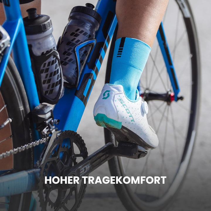 GripGrab Lightweight SL Performance Fahrrad Socken Sommer 1er und 3er Pack Eyecatching 2 Längen Fahr