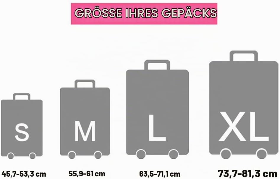Comfysail Elastisch Reise Kofferhülle Kofferschutzhülle Koffer Schutzhülle mit Reissverschluss Lugga