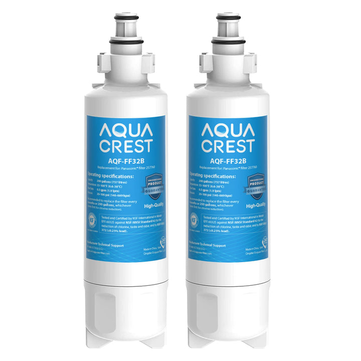 Aquacrest 257760 Ersatz-Kühlschrank-Wasserfilter, kompatibel mit Panasonic CNRAH 257760, CNRBH-12595