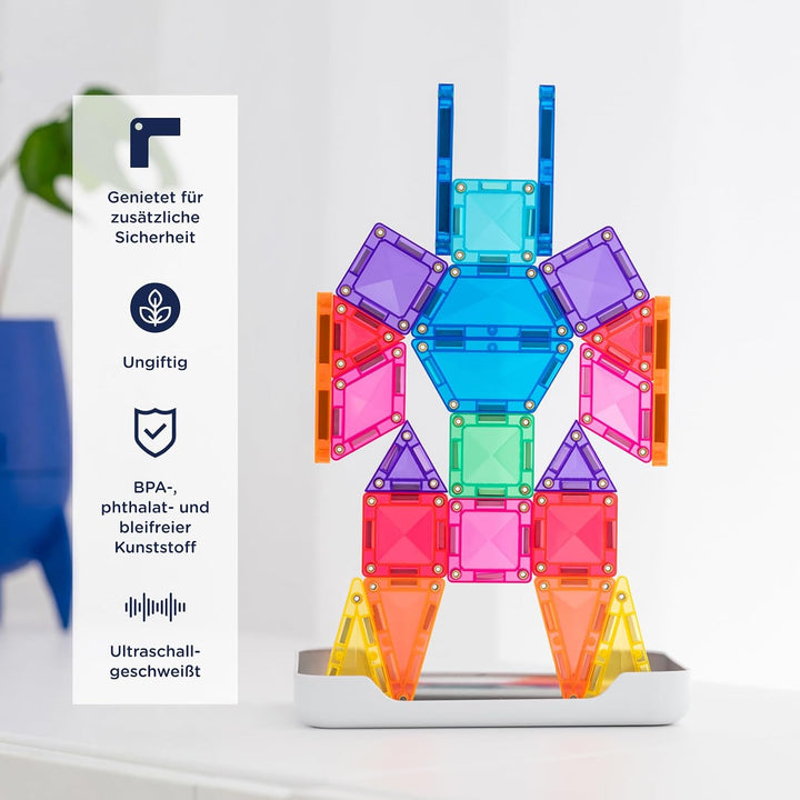 CONNETIX Magnetische Bausteine Mini-Reisepack, 32 Stück