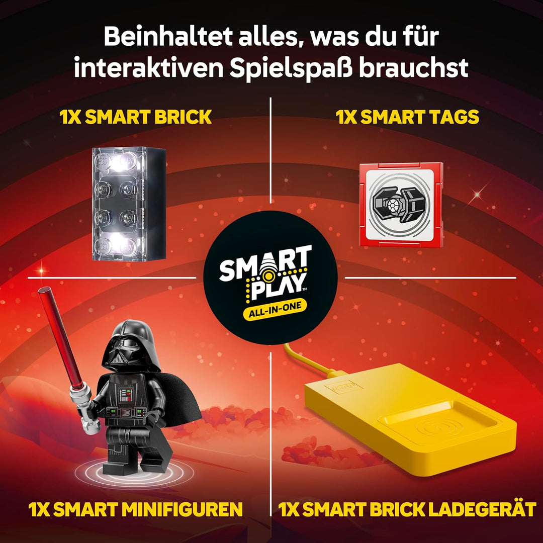LEGO Star Wars 75421 SMART Play: Darth Vaders TIE Fighter - Interaktives All-in-1 Spielset mit SMART