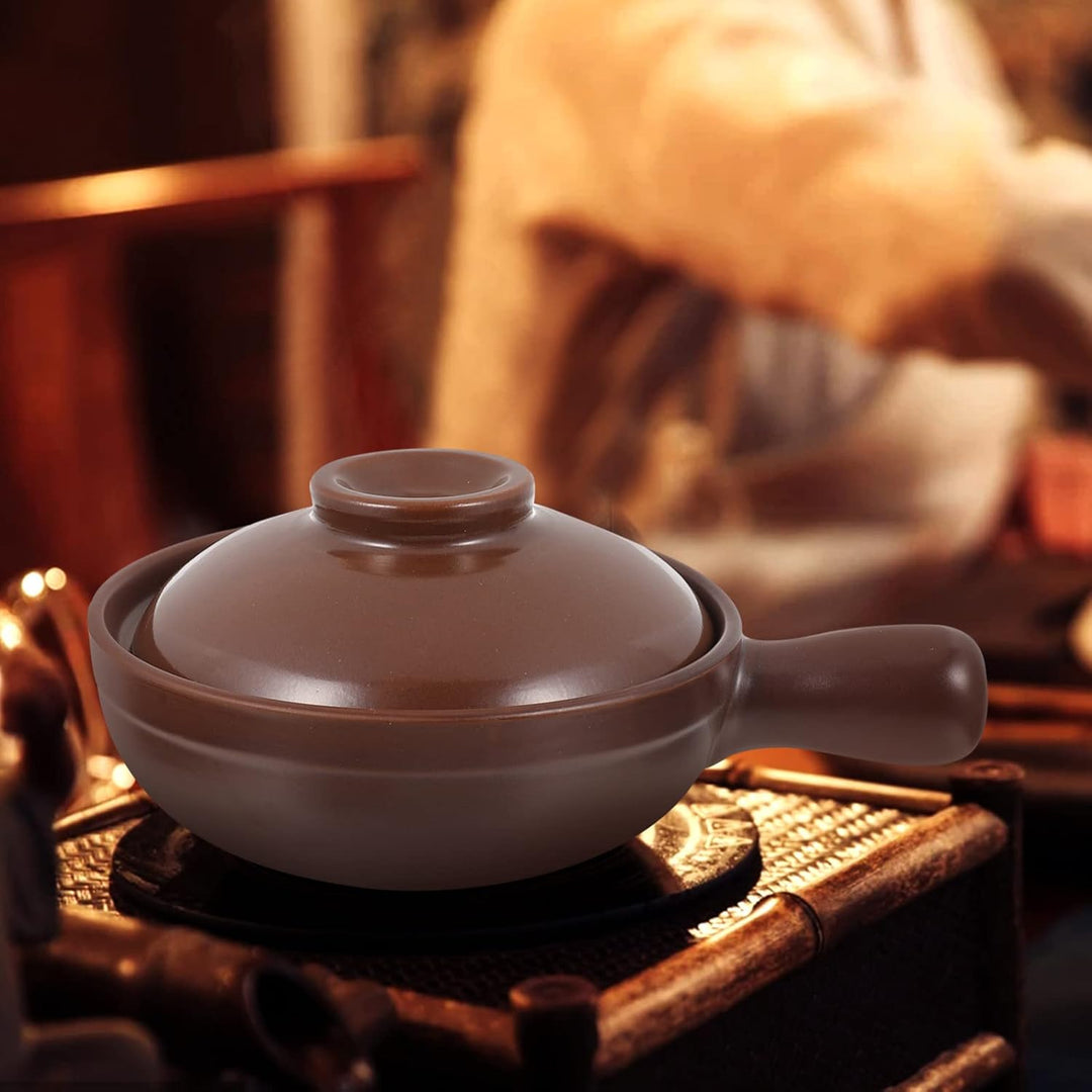 Cabilock Eintopf Porzellan Kochtopf Keramik Kasserolle Chinesische Stieltopf Mit Tablette Traditione