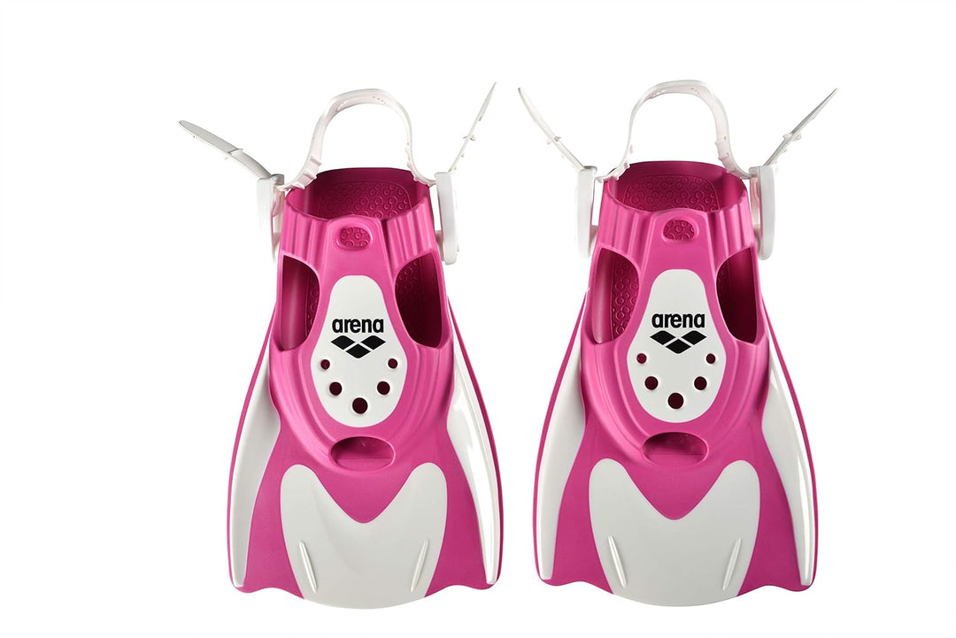 ARENA Unisex Trainings-Flosse Powerfin Fit Trainingsflosse L white-pink Single, L white-pink Single