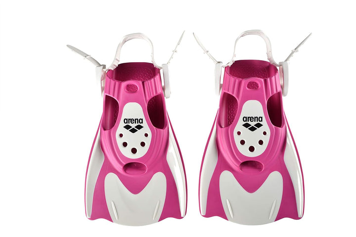 ARENA Unisex Trainings-Flosse Powerfin Fit Trainingsflosse L white-pink Single, L white-pink Single