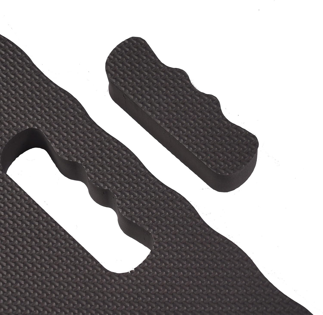Relaxdays Kniekissen, 2er Set, Garten, Werkstatt, Yoga, Schaumstoff, Tragegriffe, HBT 4 x 46 x 28 cm