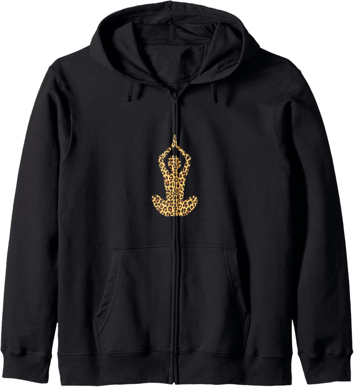 Yoga mit Leopardenmuster Kapuzenjacke