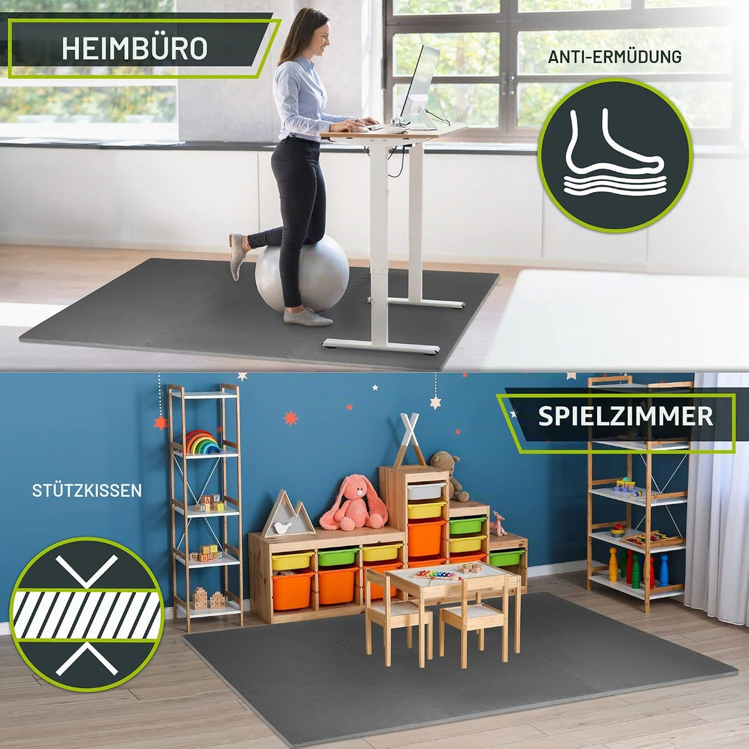 ProsourceFit extra Dicke Puzzle-Übungsmatte, Eva-Schaumstoff, ineinandergreifende Fliesen für schütz