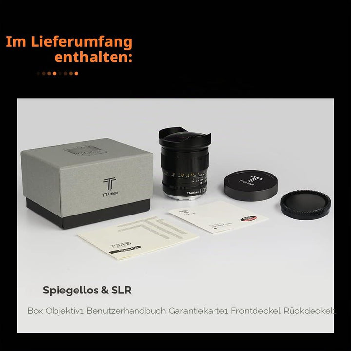 TTArtisan 11mm F2.8 Vollformat SLR Fisheye Kameraobjektiv Cooles und lustiges Kameraobjektiv für Can