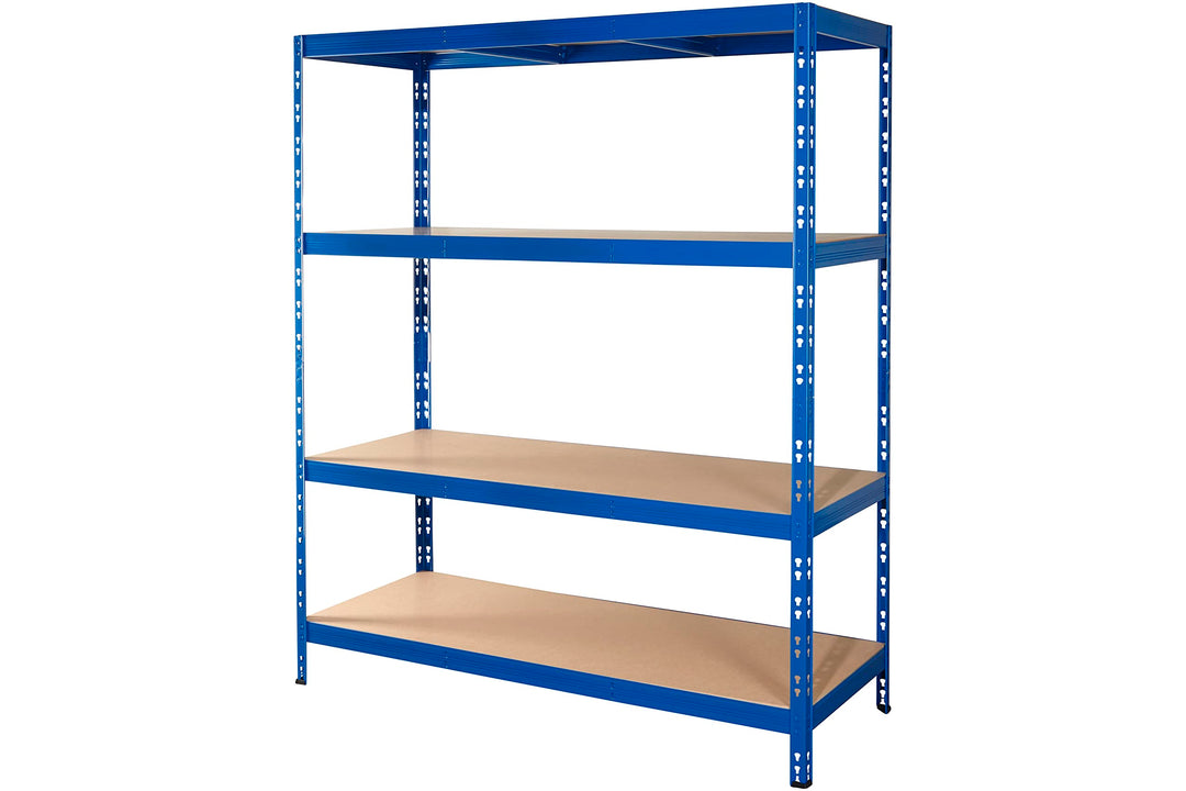 CALLIDUS stabiles Schwerlastregal 150 x 50 cm I blau I Metallregal Lagerregal Steckregal Kellerregal