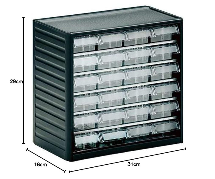 Treston 291-3 ESD Klarsichtmagazin (B x H x T) 310 x 290 x 180mm Anthrazit-Grau, Transparent 1St. St