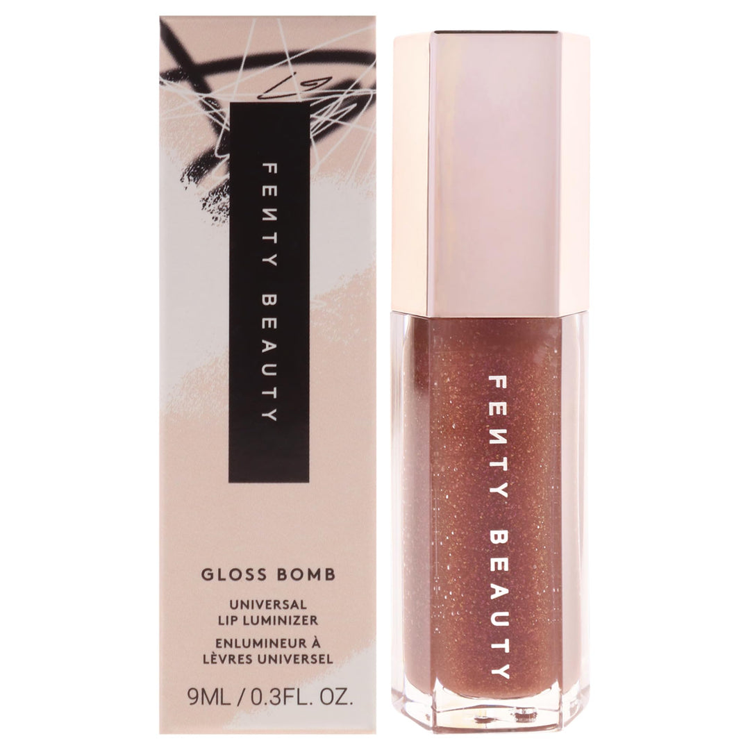 FENTY BEAUTY Gloss Bomb Universal Lip Luminizer Hot Chocolit Braun 9 ml (1er Pack), Braun 9 ml (1er