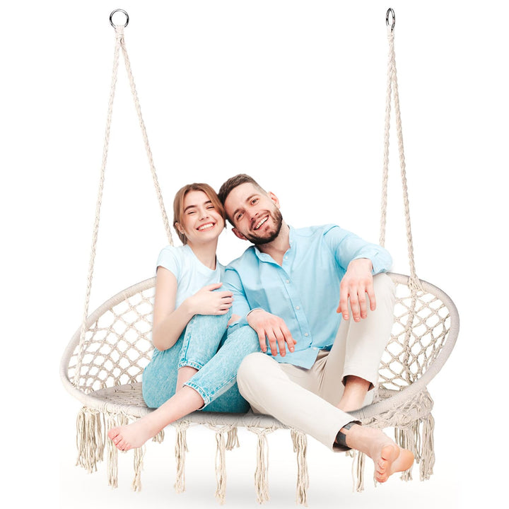 Outtec® XXL Hängesessel Outdoor - bis 200 kg, Hängeschaukel Zweir Personen - 2-Sitzer Sessel zum Auf