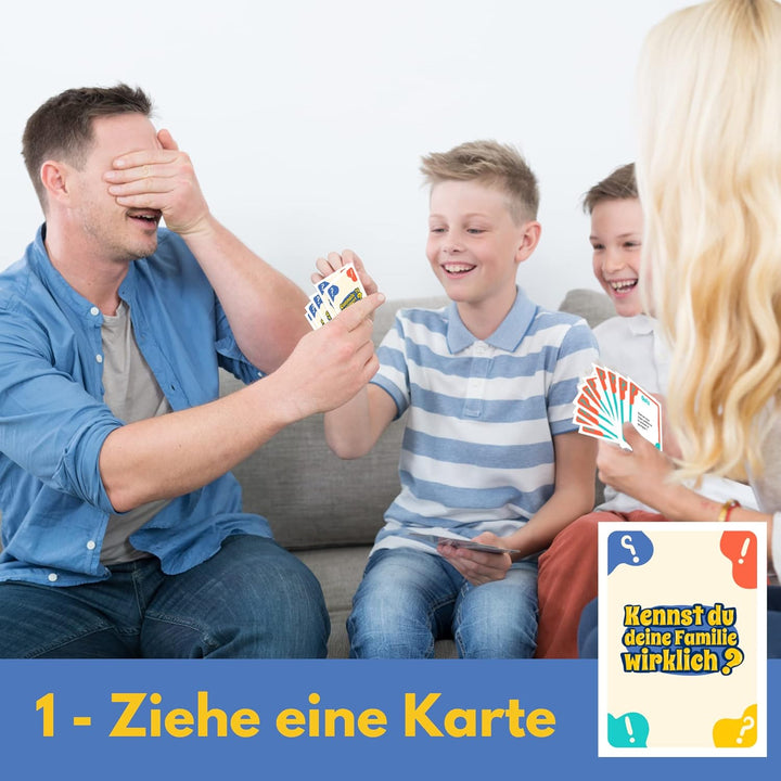 Kennst du Deine Familie wirklich ? Das verrückte Familienspiel voller Quizze und Herausforderungen,