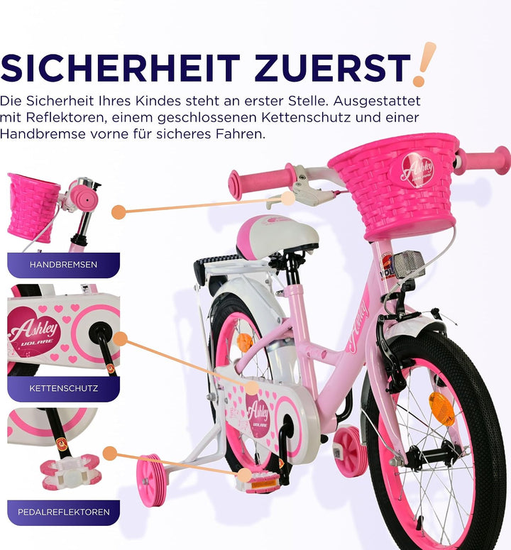 Volare - Kinderfahrrad 14 – Ashley White (31430)