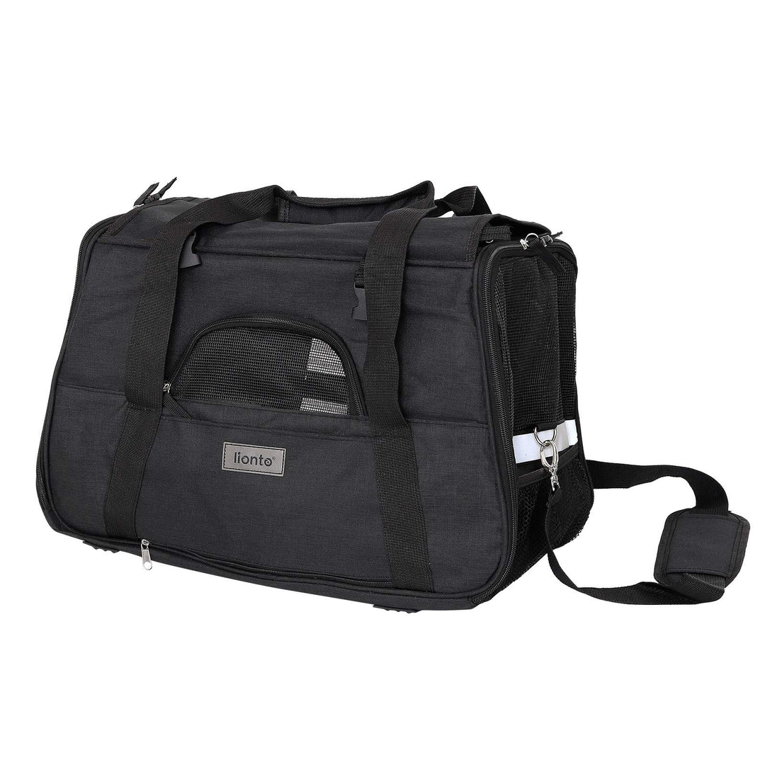 lionto Faltbare Hundetasche Hundebox Reisetasche für Haustiere Hundetransportbox Flugzeugtasche für