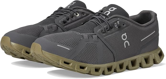 On Men's Cloud 5 Sneakers 41 EU Grau Grün, 41 EU Grau Grün