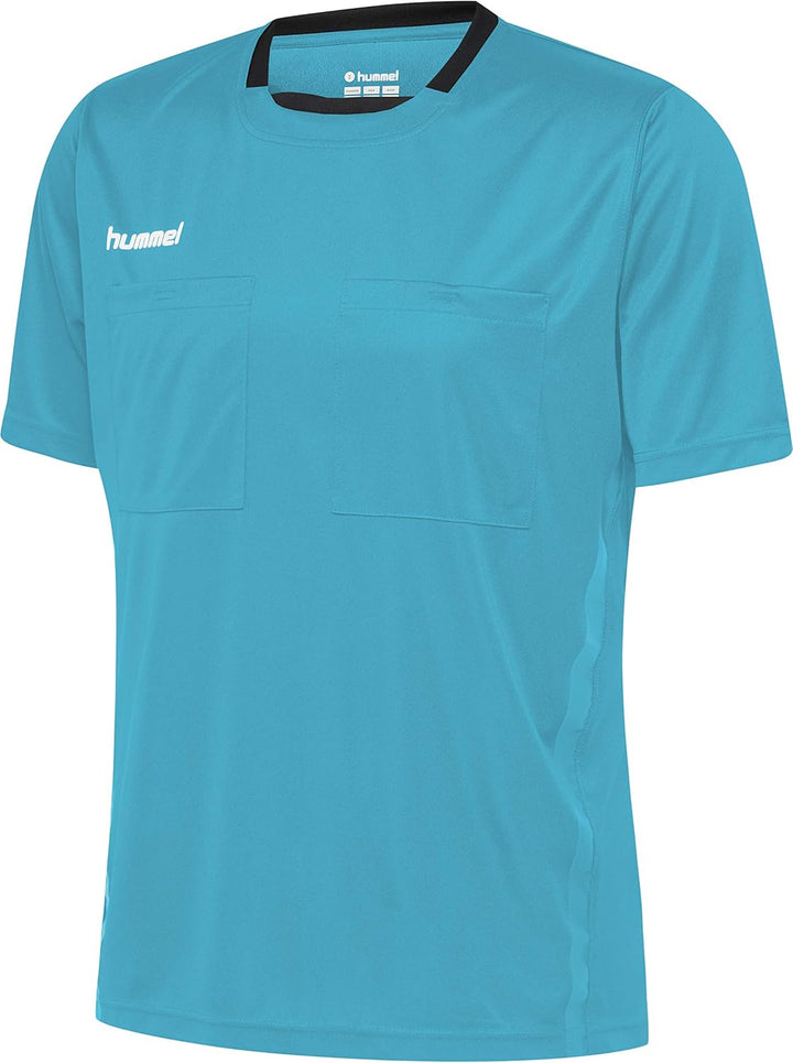 hummel Referee F3648 Schiedsrichter-Trikot, kurzärmelig Scuba Blue XL, Scuba Blue XL