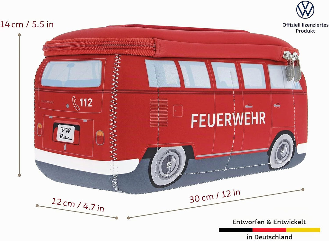 BRISA VW Collection - T1 Bulli Bus Kulturbeutel Kosmetiktasche | Volkswagen Universaltasche Waschbeu
