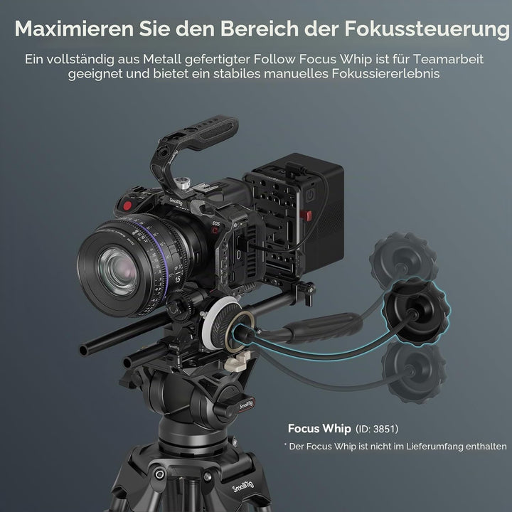 SMALLRIG Mini Follow Focus Objektiv-Zoomsteuerung für DSLRs/Spiegellose Kameras, für Sony A7 A9 A7 I