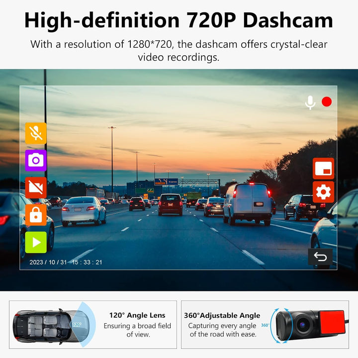 Eonon 7 Zoll Android 14 Doppel-Din-Autoradio 3+32GB GPS Navigationssystem CarPlay Android Auto Scree