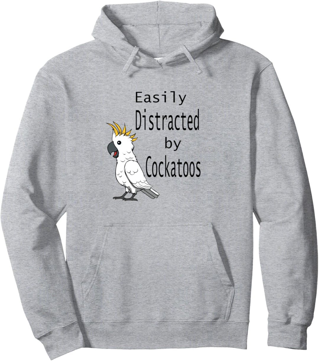 Abgelenkt durch Kakadus Nymphensittich Papagei Ironisches Pullover Hoodie