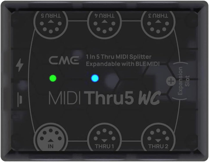CME MIDI Thru5 WC - 1-in-5-out MIDI Interface - High-Speed MIDI Thru für die Übertragung aller MIDI-