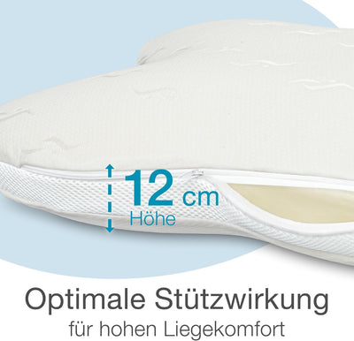 maxVitalis orthopädisches Nackenstützkissen, Visko Schlafkissen in Schmetterlingsform, Nackenkissen