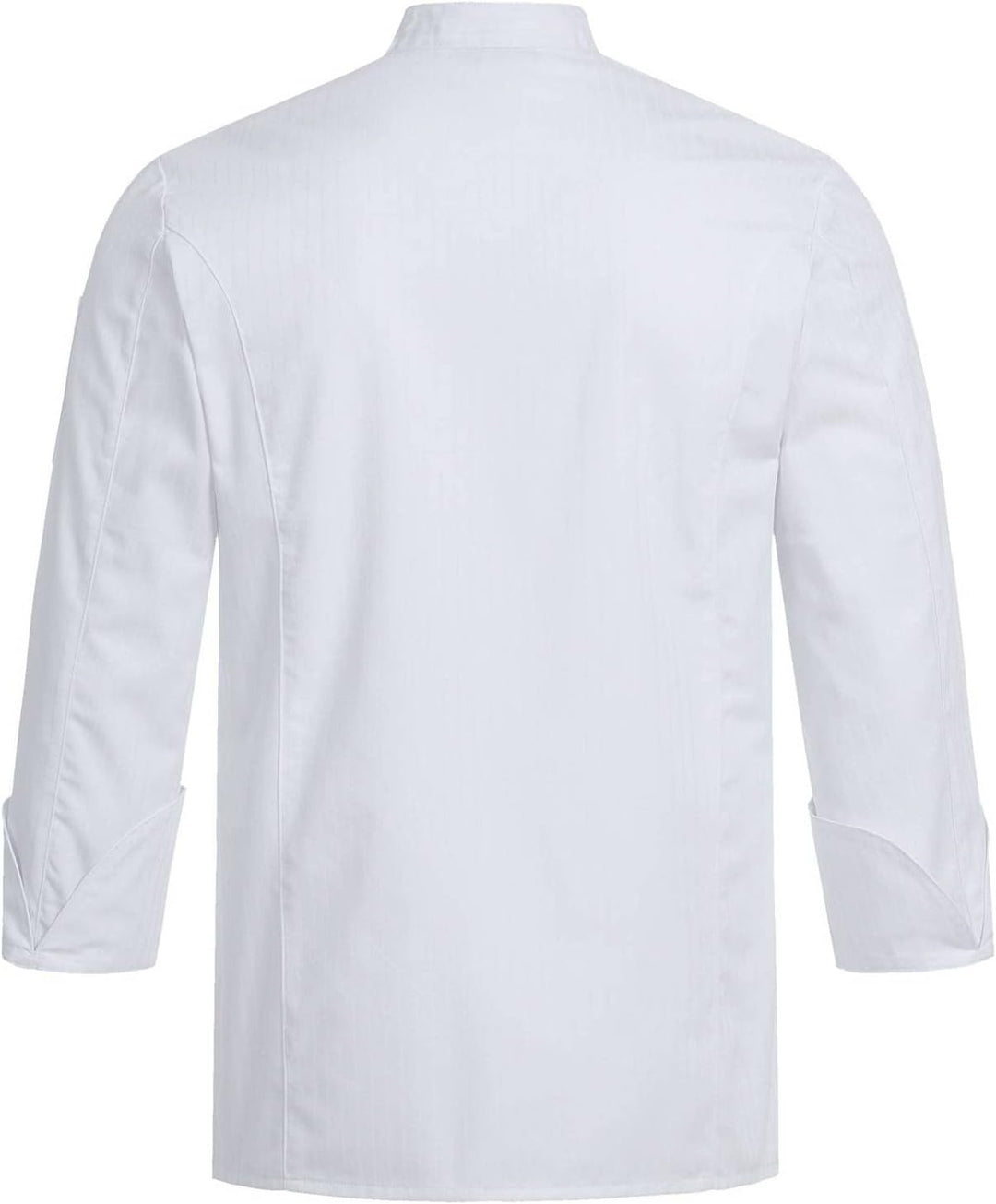 Greiff Grösse L gastro moda Herren Cuisine Premium Kochjacke Regular Fit Weiss mit Satinstreifen Mod