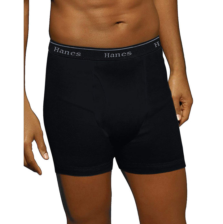 Hanes Herren Tagless Boxershorts mit Stoffbezogenem Bund – Mehrere Packungen Erhältlich Retroshorts