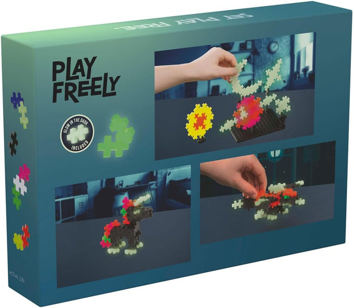 Plus-Plus 500 Kreativ Bausteine Nachtleuchtend, Glow Learn to Build Glow, Learn to Build Glow
